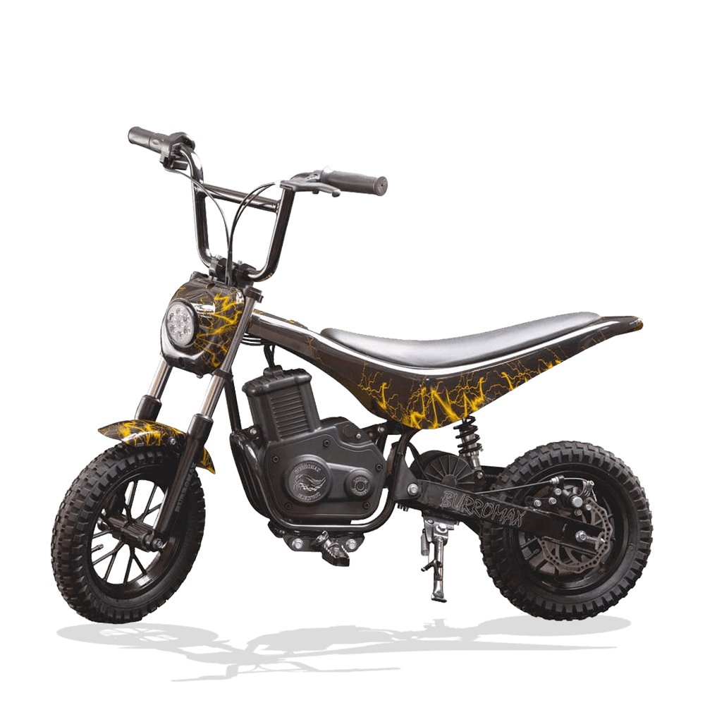 electric iconic minibikes yellow lightning with shdaow