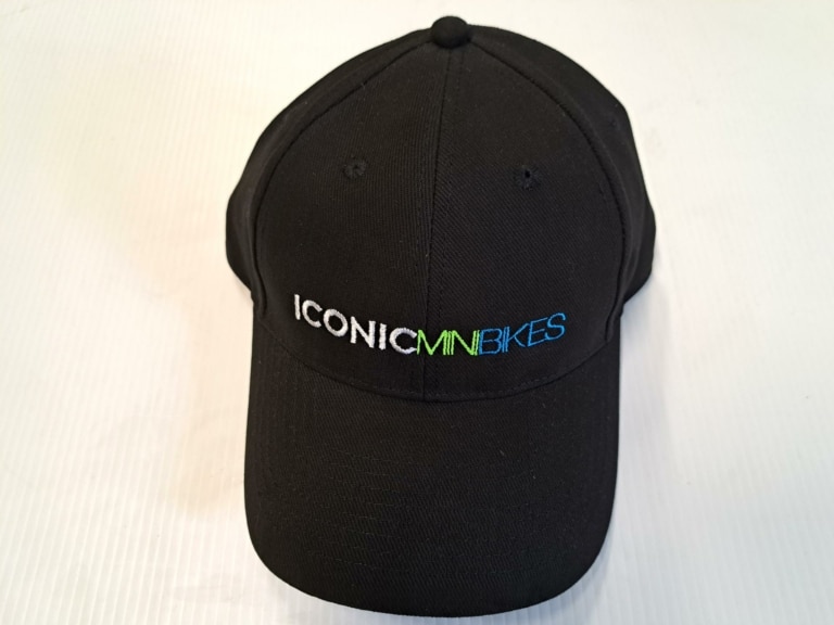 Iconic Minibike cap with curved peak